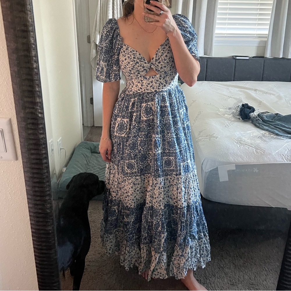 Abercrombie Twist-Front Maxi Dress